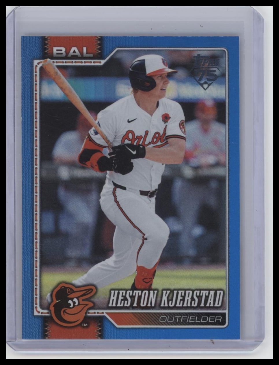 2026 Topps #523 Heston Kjerstad Blue Rainbow Foil #/150