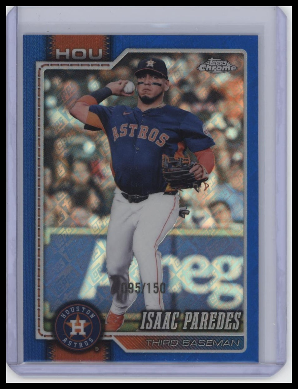 2026 Topps #366 Isaac Paredes Blue Holo Foil #/150