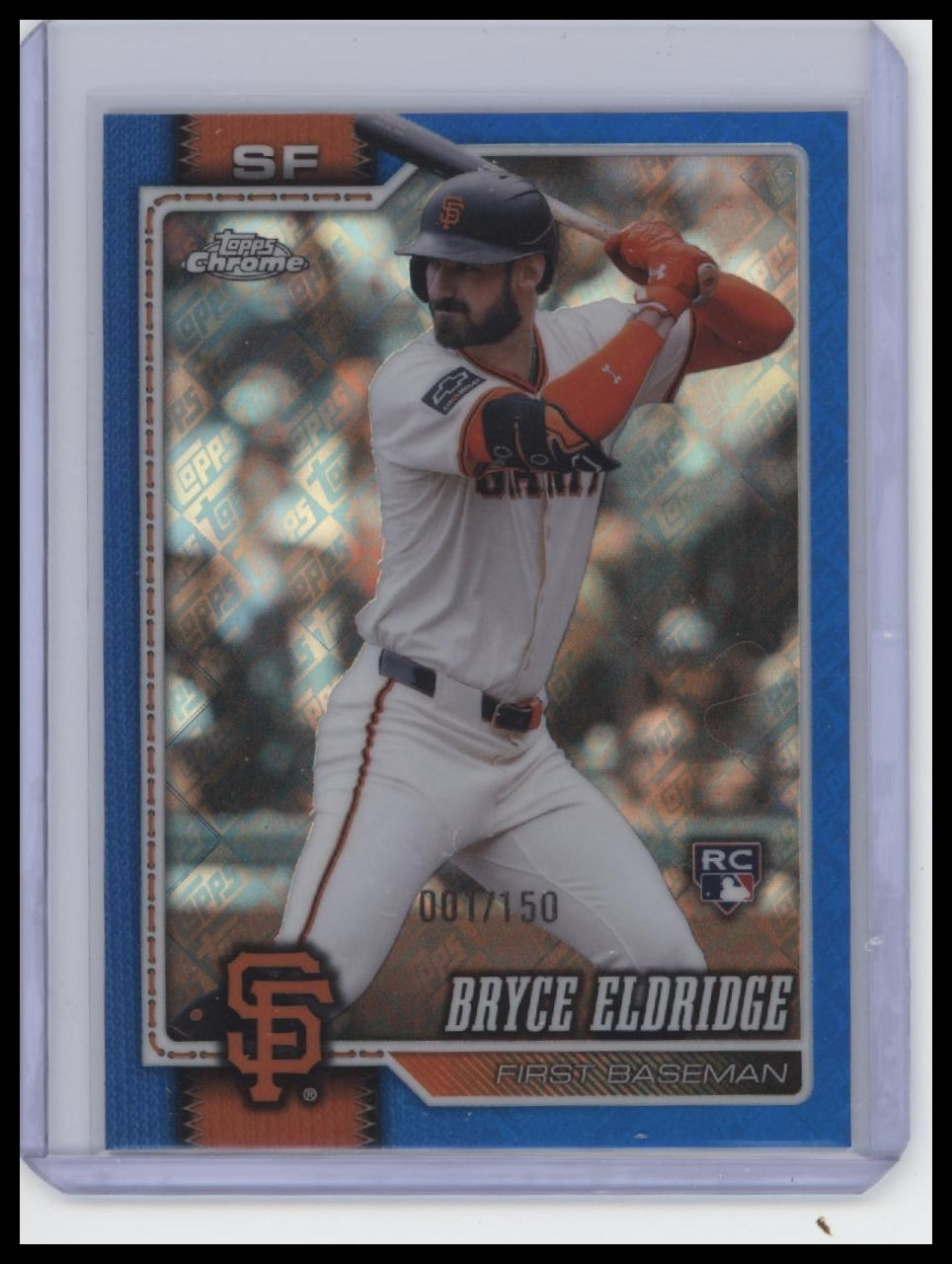 2026 Topps #406 Bryce Eldridge Blue Topps Logo Holo Foil /150