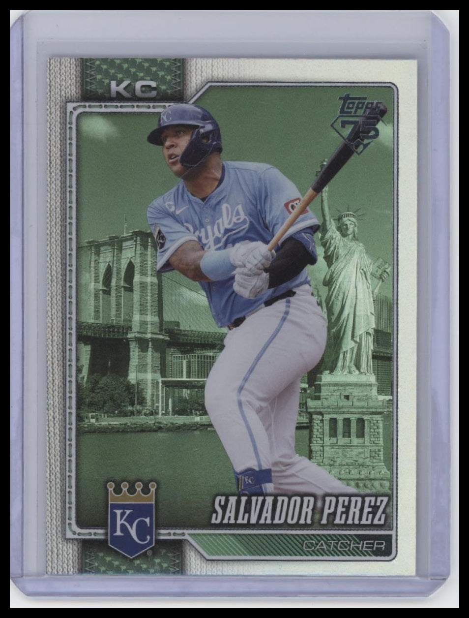 2026 Topps #633 Salvador Perez Big Apple Foil Fanatics Fest