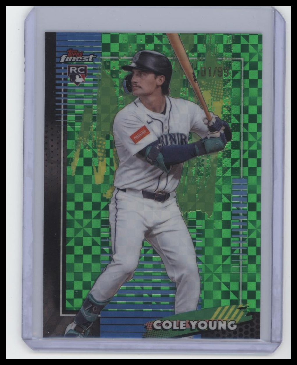 2026 Finest #57 Cole Young Green X-Fractors /99 (RC)