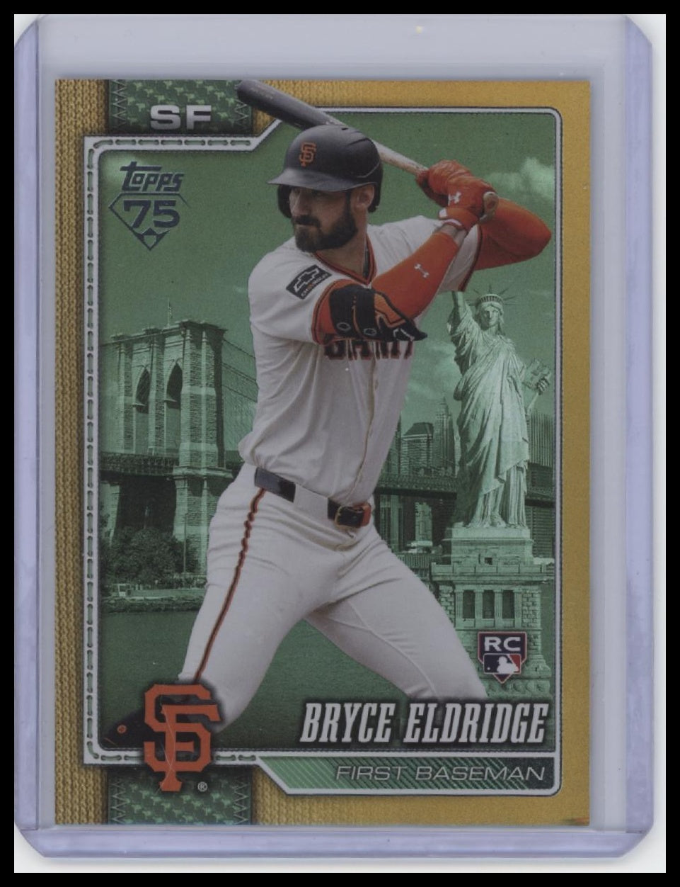 2026 Topps #406 Bryce Eldridge Big Apple Foil Fanatics Fest.