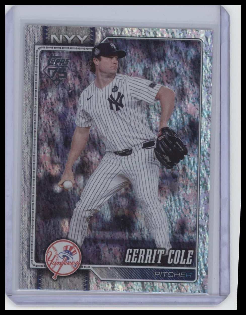 2026 Topps #450 Gerrit Cole Orange Sandglitter #/25