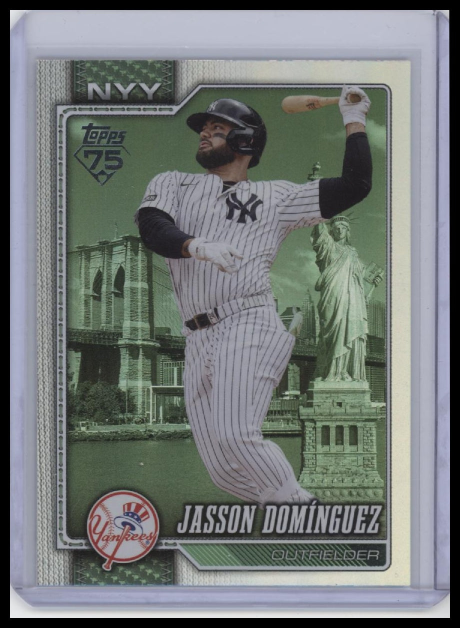 2026 Topps #533 Jasson Domínguez Big Apple Foil Fanatics Fest.