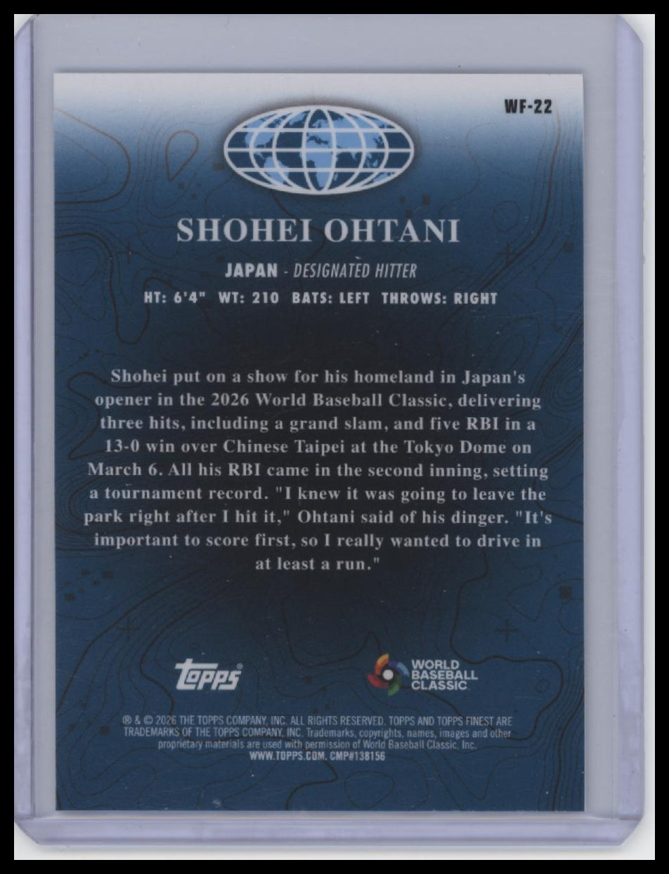 2026 Finest #WF-22 Shohei Ohtani World's Finest