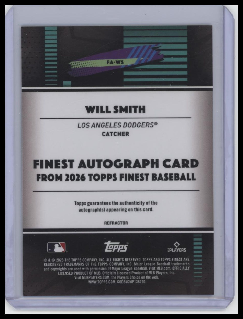 2026 Topps Finest #FA-WS Will Smith Finest Autographs