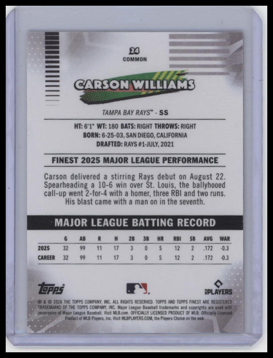 2020 Finest #FA-WS Will Smith Finest Autographs