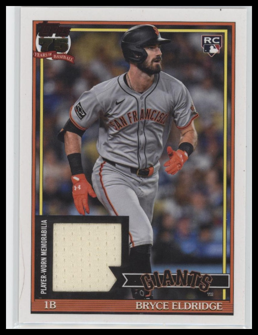 2026 Topps #91R2-BE Bryce Eldridge 1991 Topps35th Anniversary Relics
