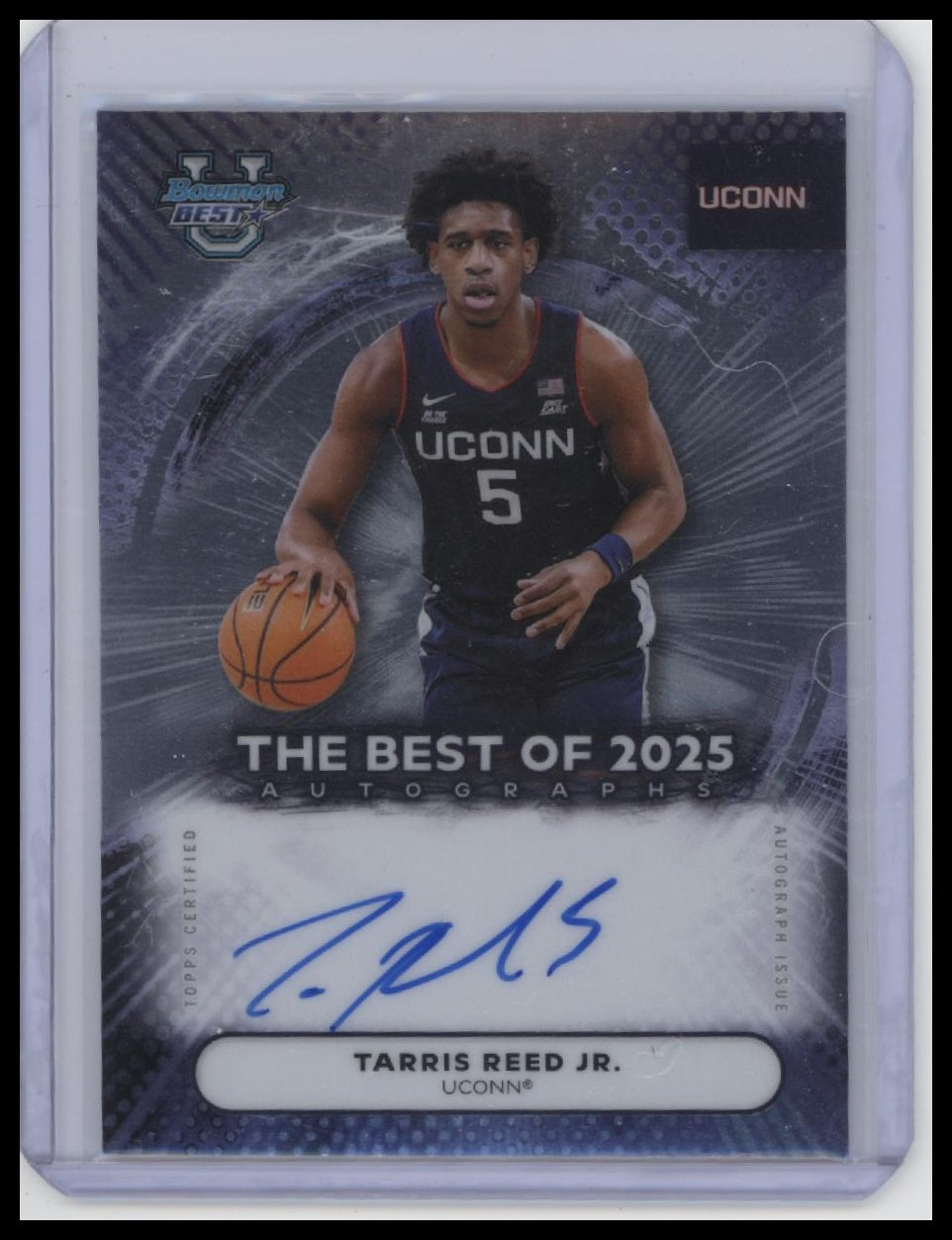 2025-26 Bowman's Best University #BA-TR Tarris Reed Jr. Best of '25 Autographs