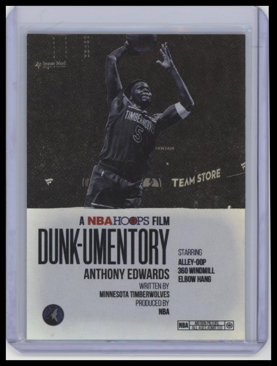 2025-26 Hoops #D-1 Anthony Edwards Dunk-umentory Rainbow