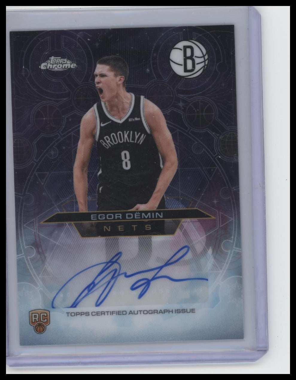 2025-26 Topps Chrome Update #CH-ED Egor Dëmin (AU, RC).