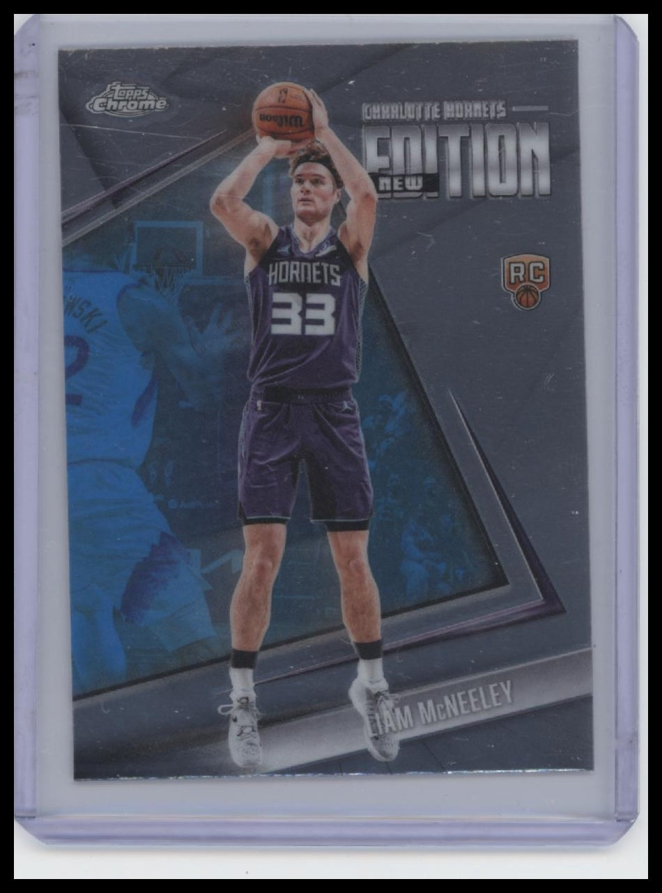 2025-26 Topps Chrome Update #GR-18 Liam McNeeley New Editions