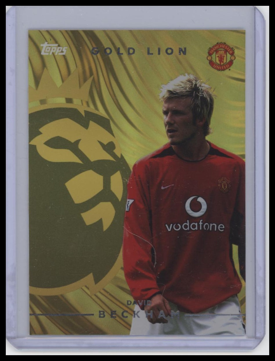 2026-27 Topps Flagship Premier League #GL16 David Beckham Gold Lion