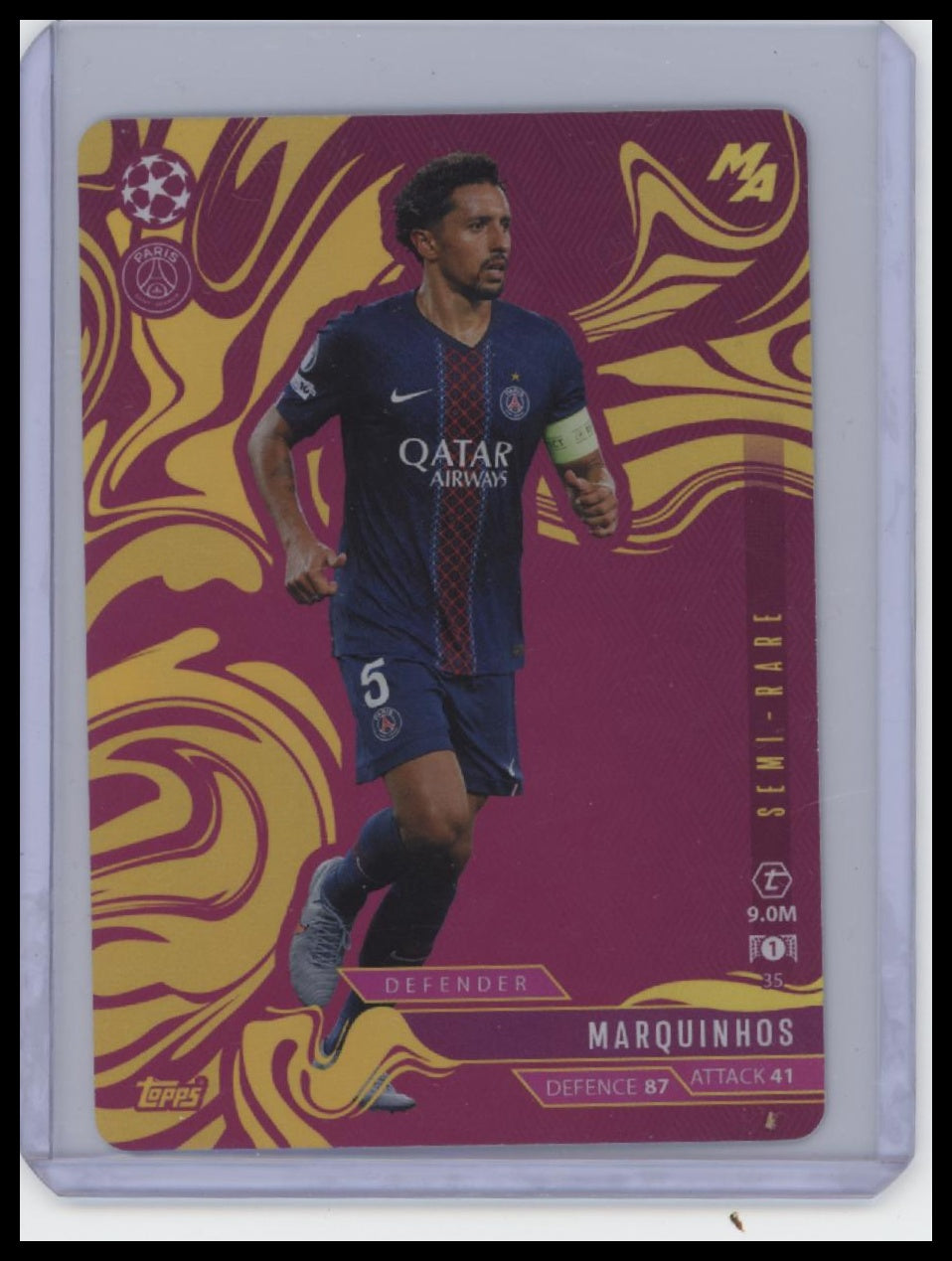 2025-26 Topps Match Attax Madness UEFA Champions League #35 Marquinhos Semi-Rare