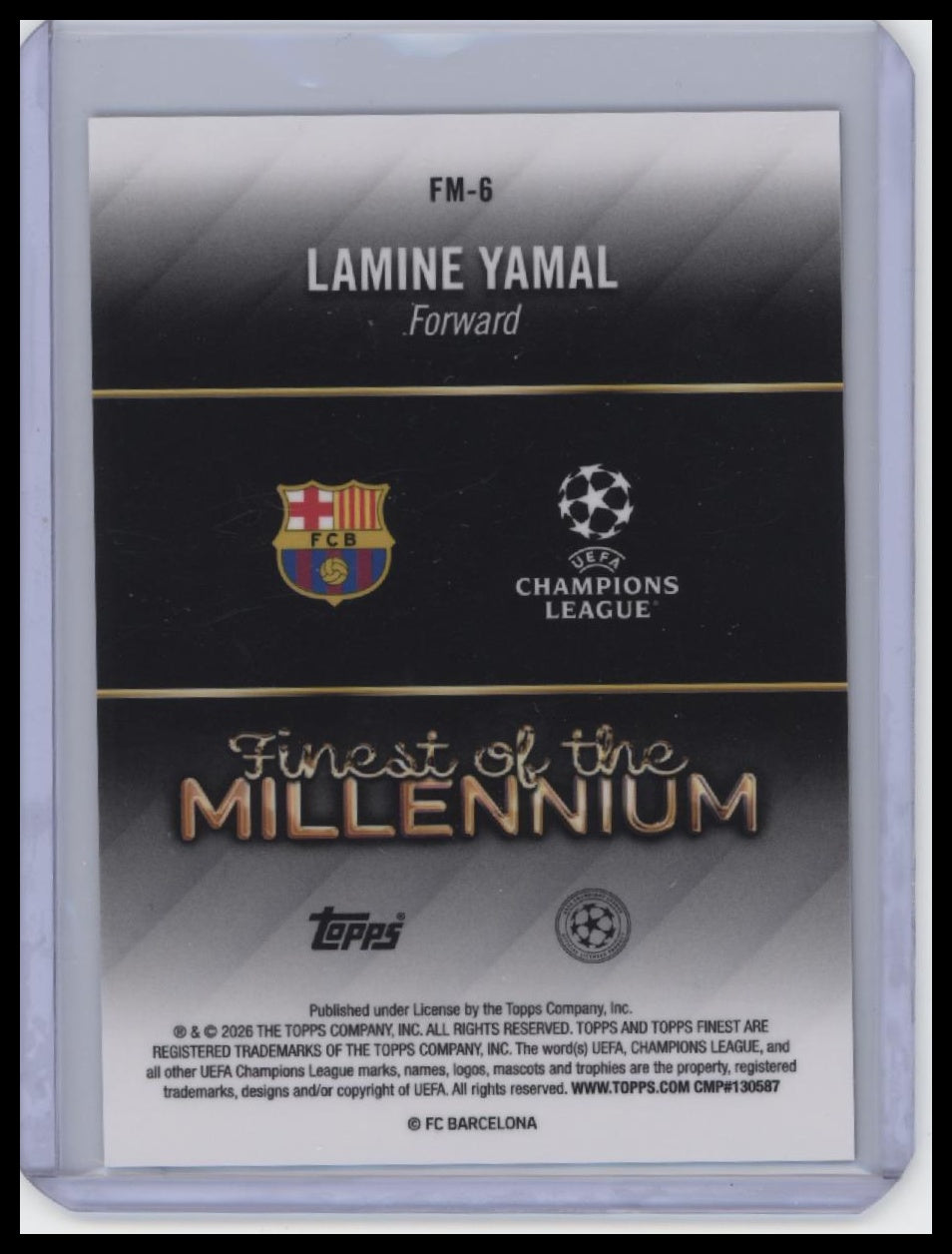 2025-26 Finest UEFA Club #FM-6 Lamine Yamal Finest of the Millennium