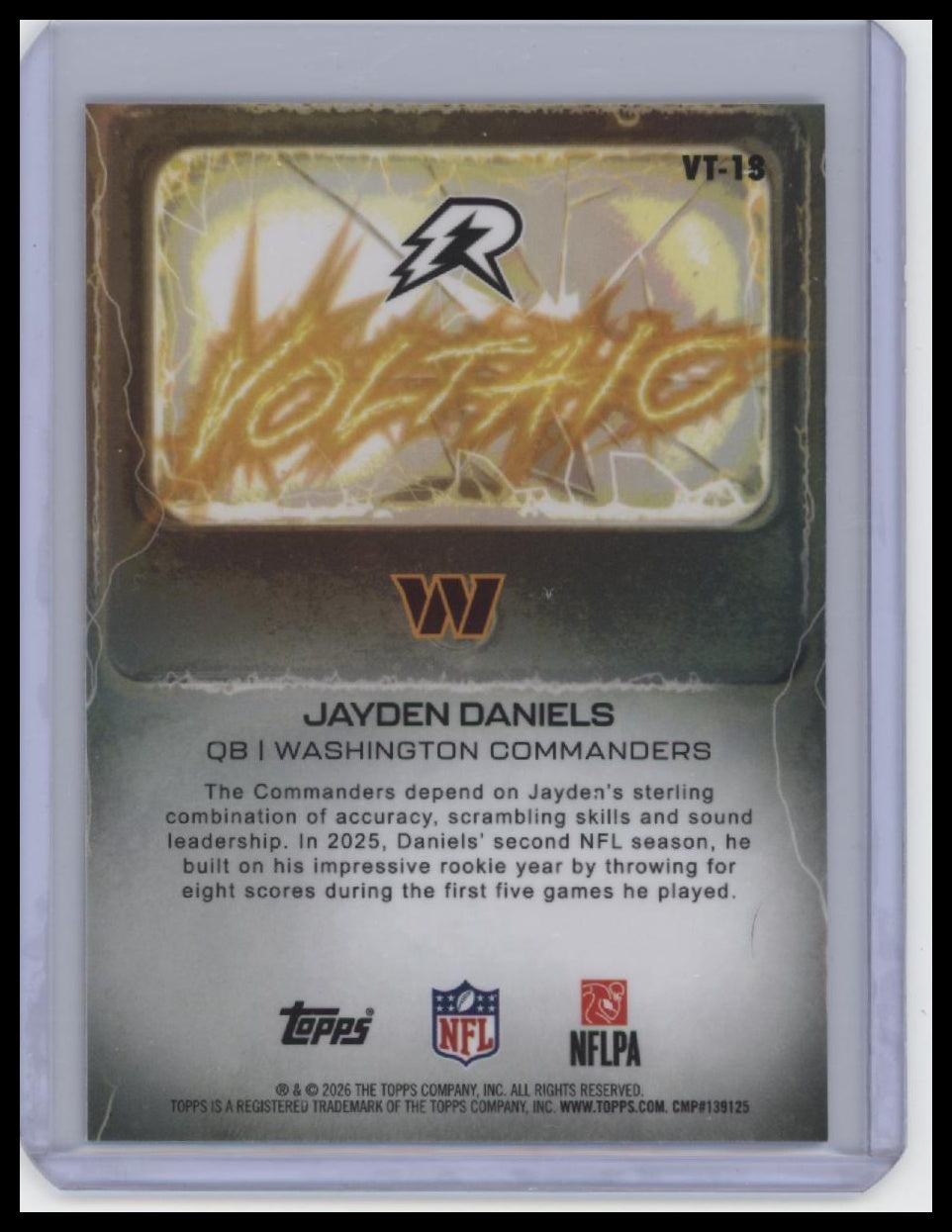2025 Topps Resurgence #VT-18 Jayden Daniels Voltaic