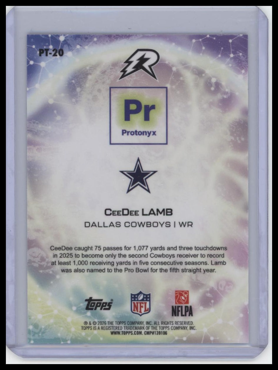 2025 Topps Resurgence #PT-20 CeeDee Lamb Protonyx