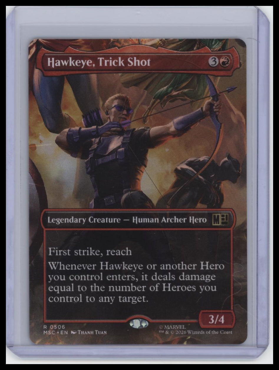 Commander: Marvel Super Heroes #506 Hawkeye, Trick Shot (Borderless)