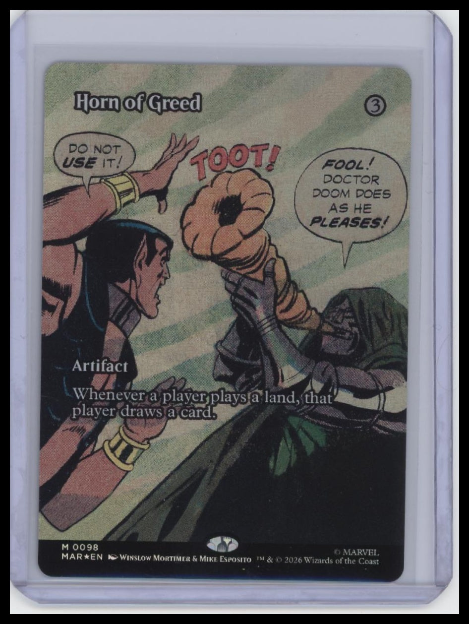 Marvel Universe #98 Horn of Greed (Borderless) (Foil)