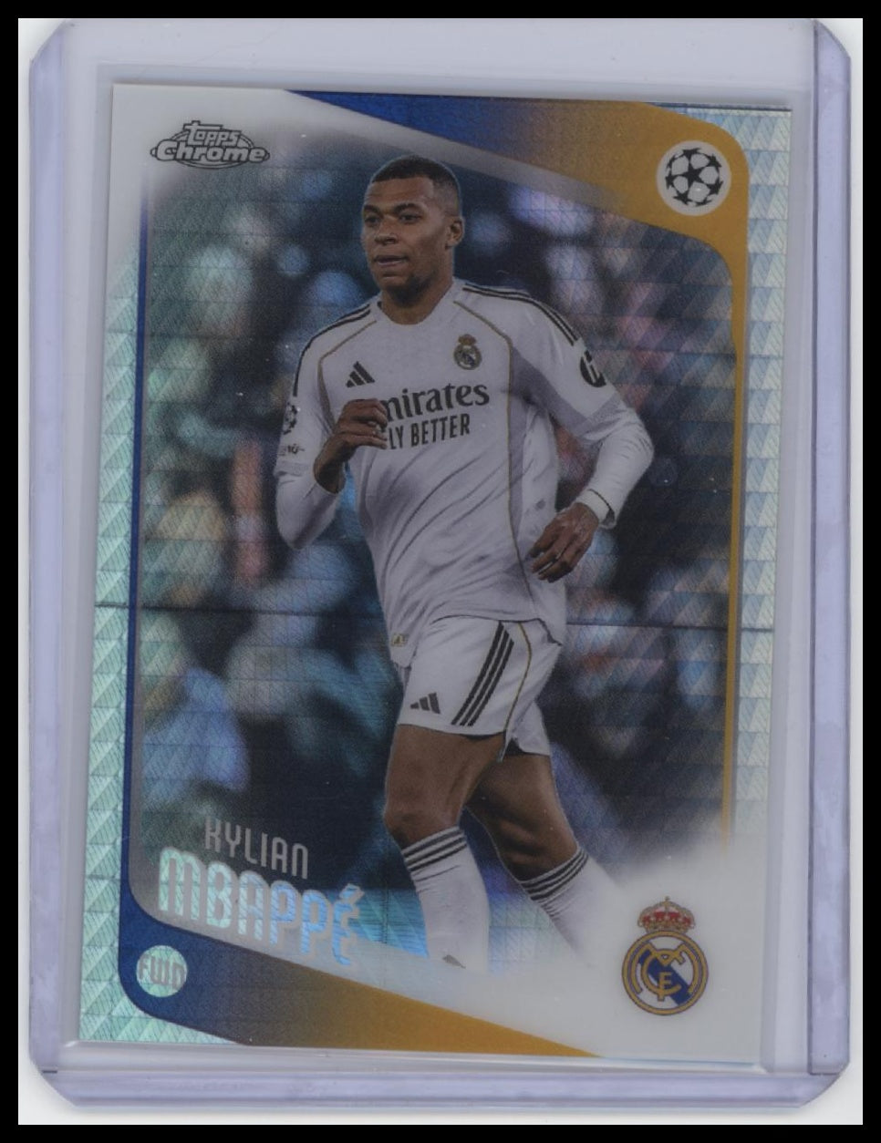 2025-26 Topps Chrome UEFA Club Competitions #112 Kylian Mbappé Refractor
