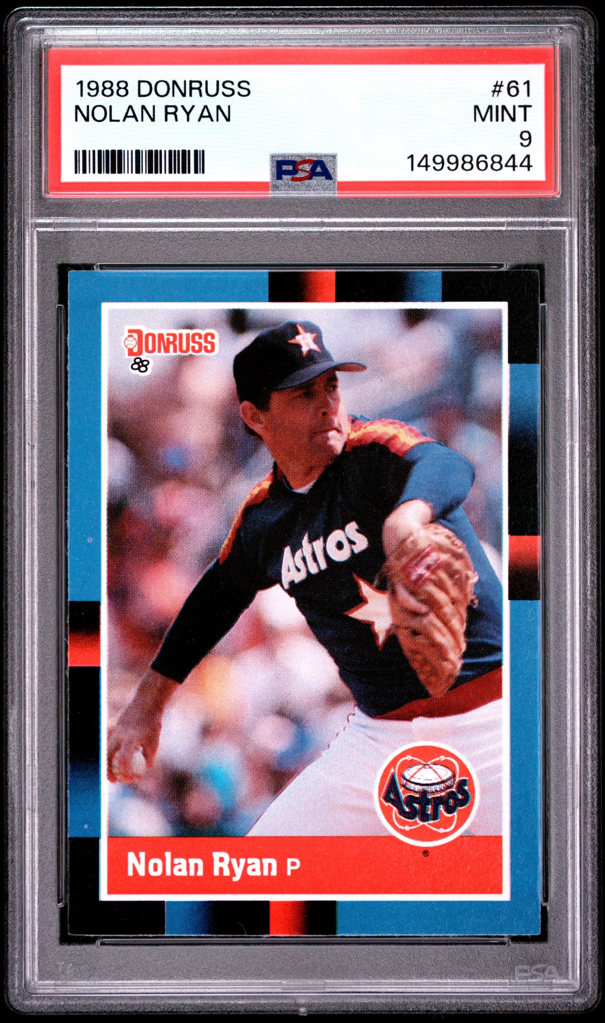 1988 Donruss #61 Nolan Ryan PSA 9