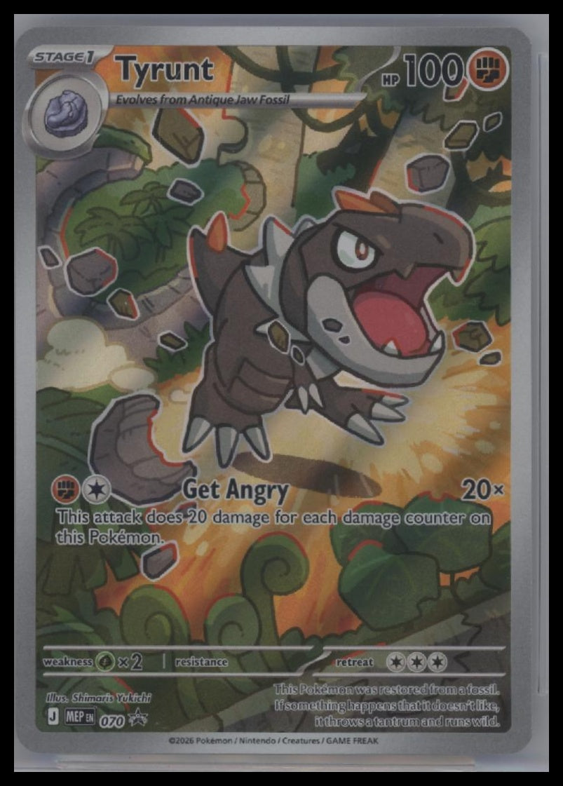 Pokemon Mega Evolutions - Tyrunt # 070 Black Star Promo Holo BGS 9.5 Low Pop!