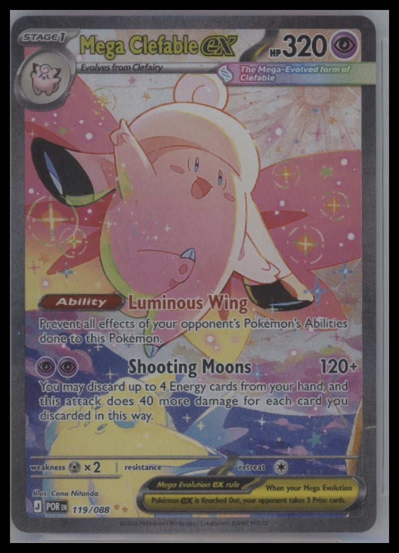 M3: Nihil Zero #112/080 Mega Clefable ex BGS 9.5 Special Art Rare