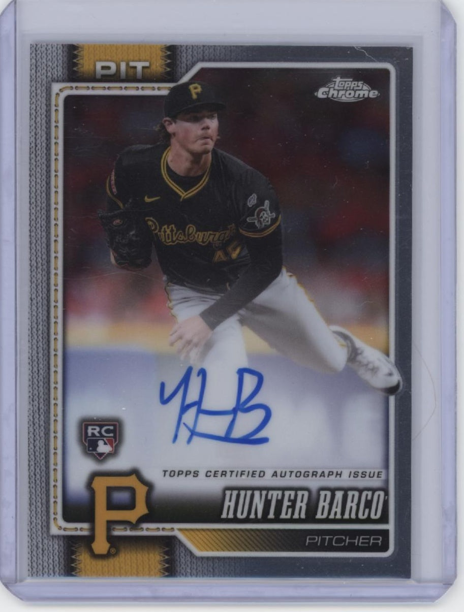 2026 Topps Chrome #RA-HBA Hunter Barco Rookie Autographs