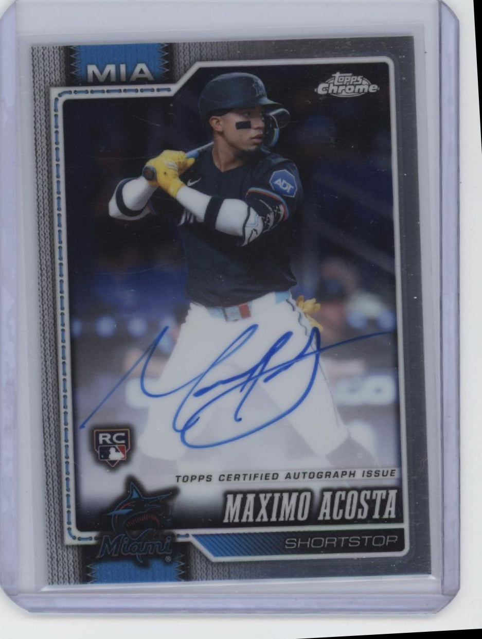 2026 Topps Chrome #RA-MAC Maximo Acosta Rookie Autographs