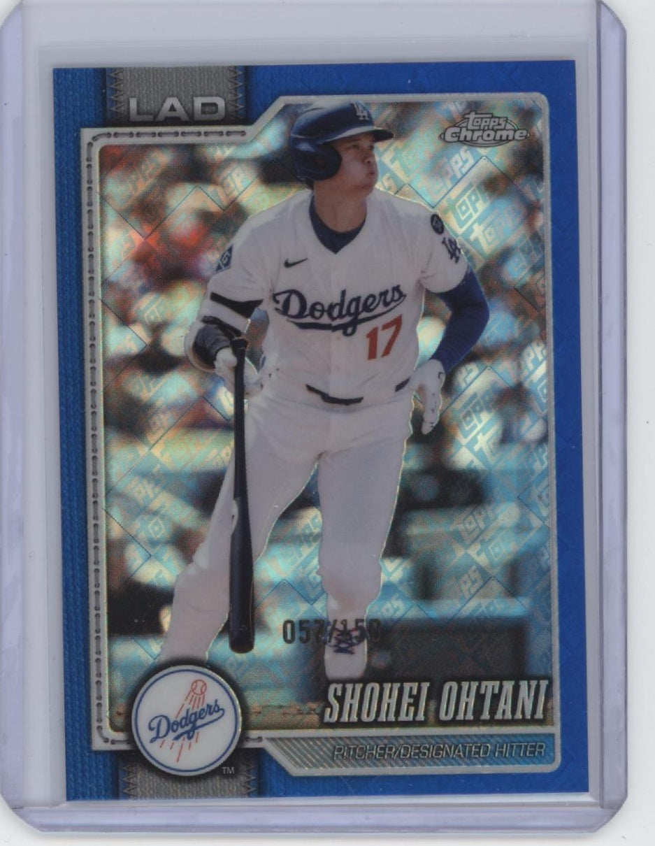 2026 Topps Chrome Logofractor Edition #1 Shohei Ohtani Blue Refractor #/150