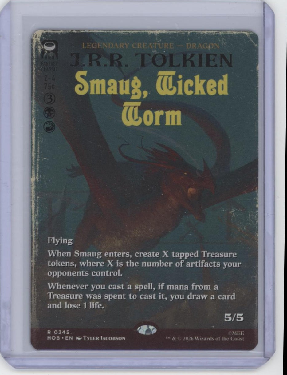 The Hobbit #245 Smaug, Wicked Worm (Borderless)