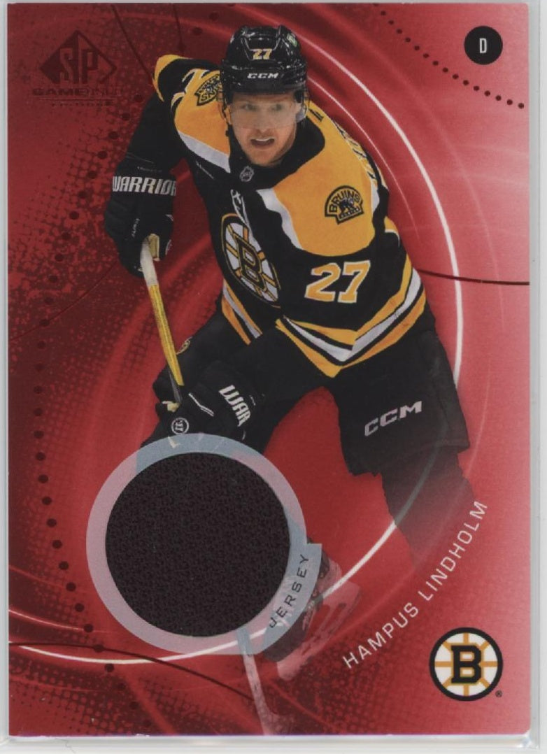 2025-26 SP Game Used #156 Hampus Lindholm Red Jersey