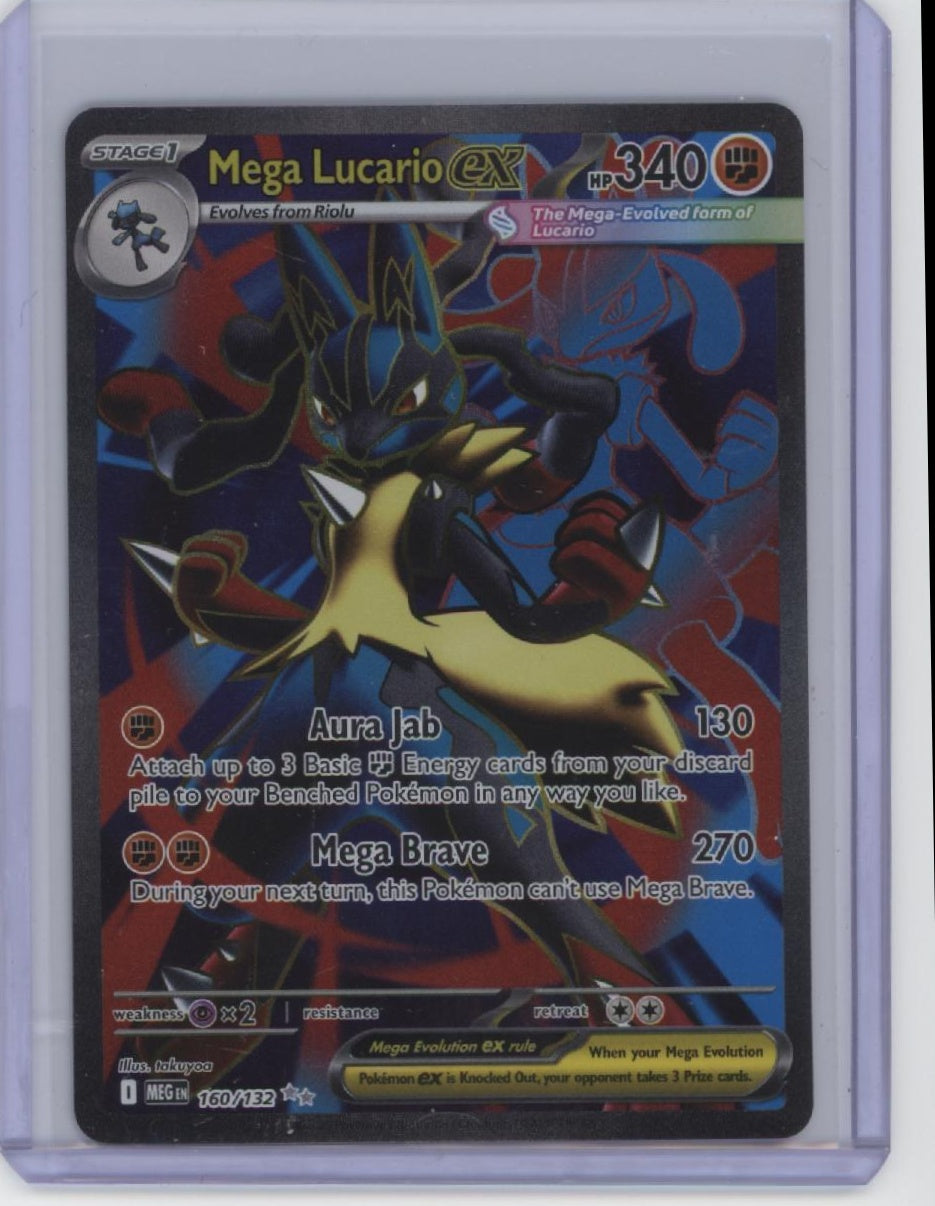 ME01: Mega Evolution #160/132 Mega Lucario ex Ultra Rare Holo