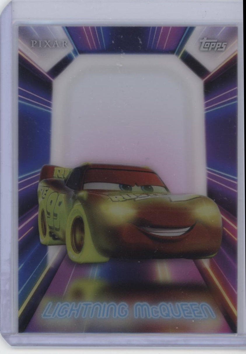 2026 Topps Disney Neon #NPL-13 Lightning McQueen Neon PETG Lights