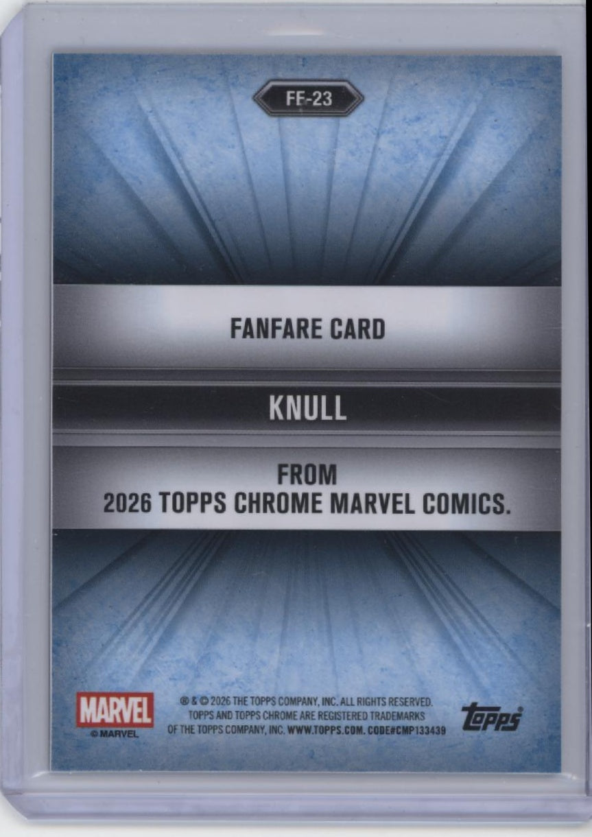 2026 Topps Chrome Marvel #FF-23 Knull Fanfare