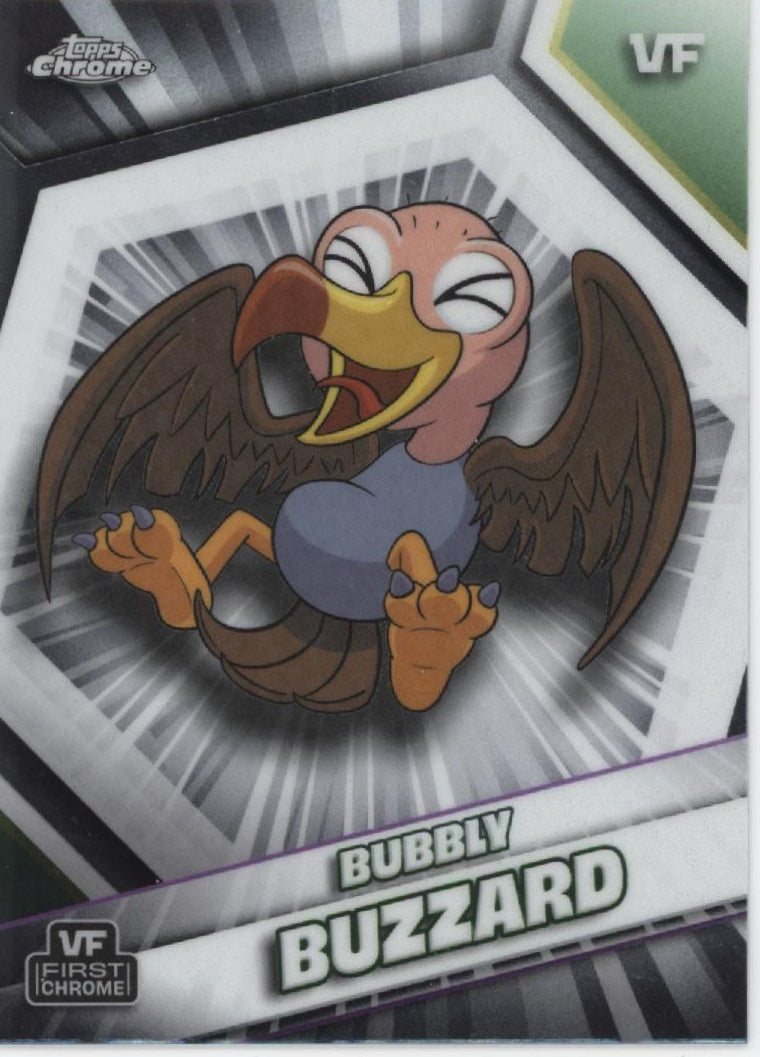 2026 Topps Chrome VeeFriends #39 Bubbly Buzzard VF First Chrome