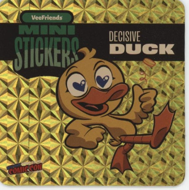 2025 Vee Friends Mini Stickers Decisive Duck. New York Comic Con 2025