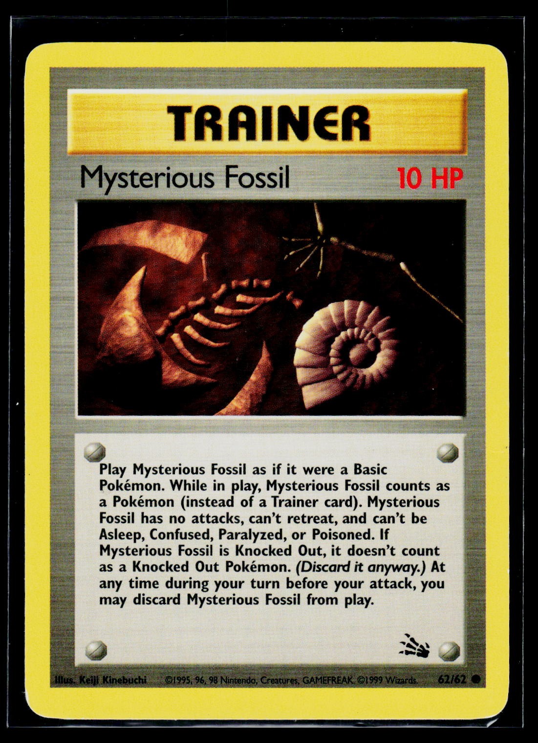 Pokémon Fossil #62/62 Mysterious Fossil