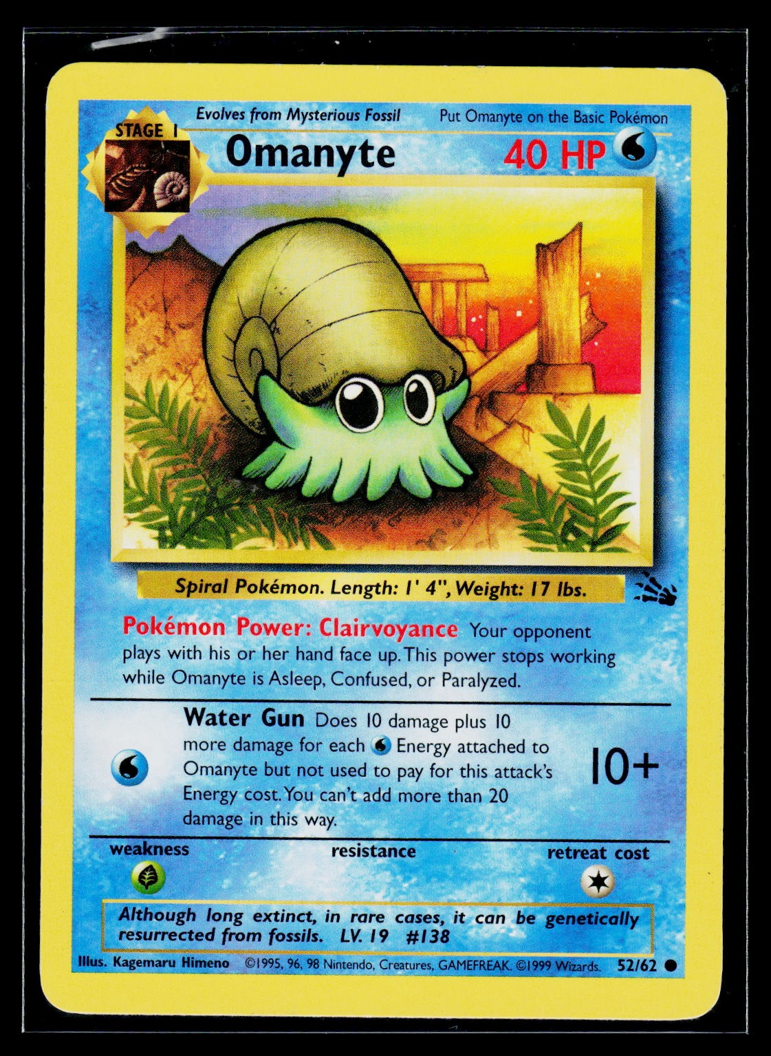 Pokémon Fossil #52/62 Omanyte