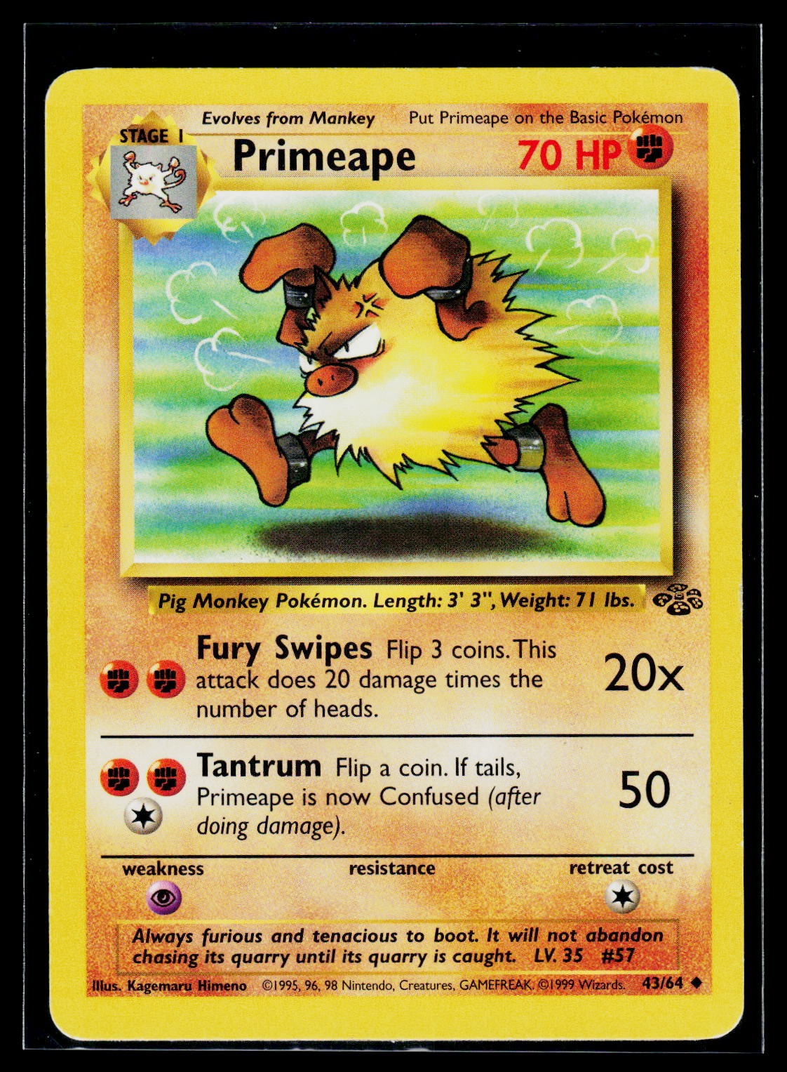 Pokémon Jungle #43/64 Primeape