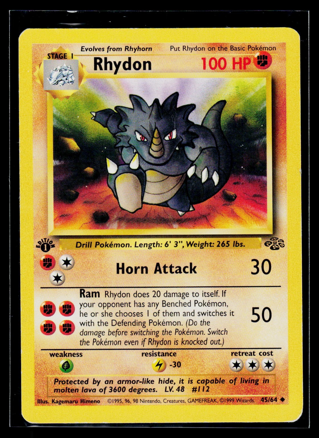 Pokémon Jungle #45/64 Rhydon