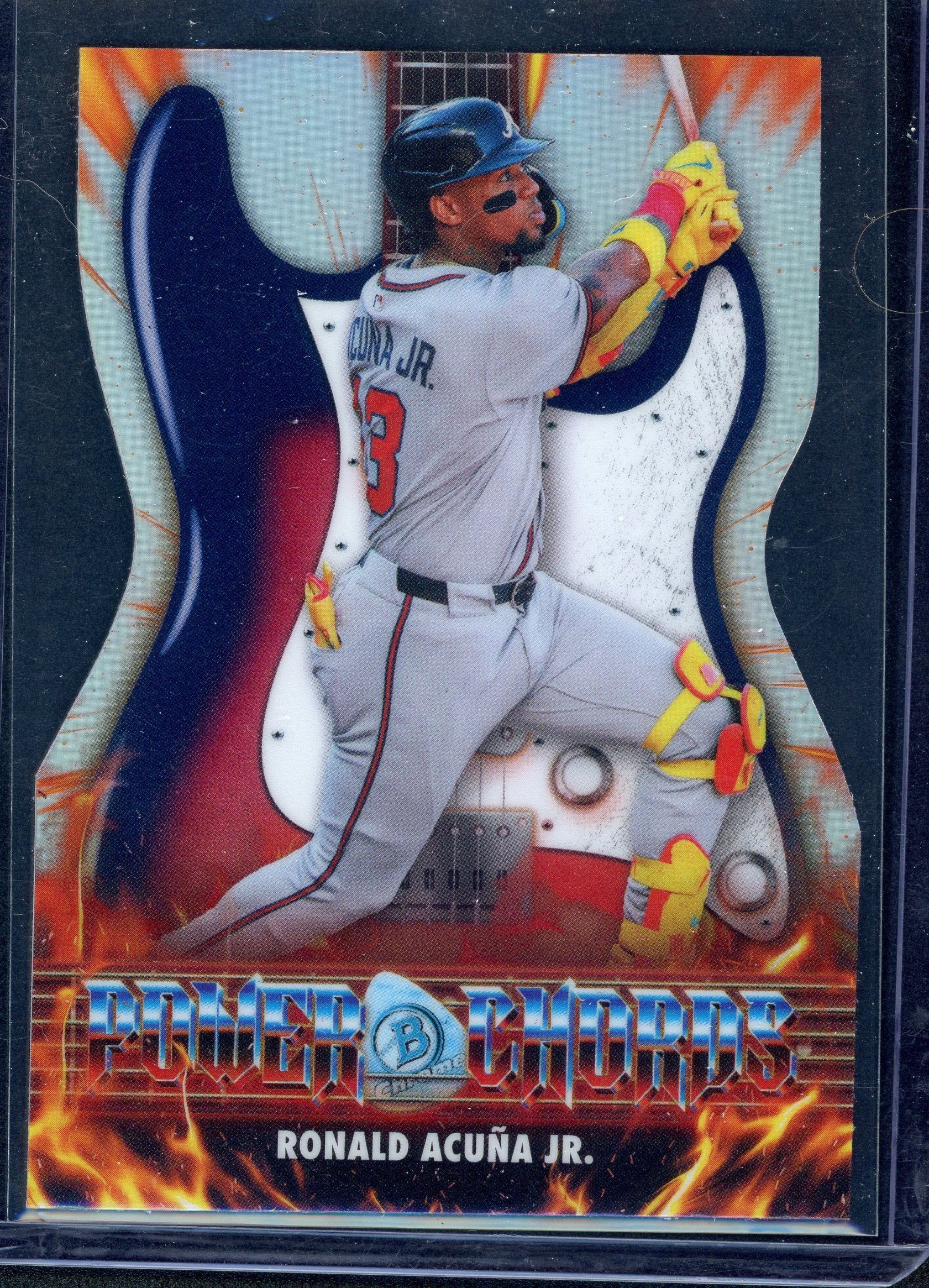 Ronald Acuna Jr Power Chords #PC-3 Bowman Die Cut