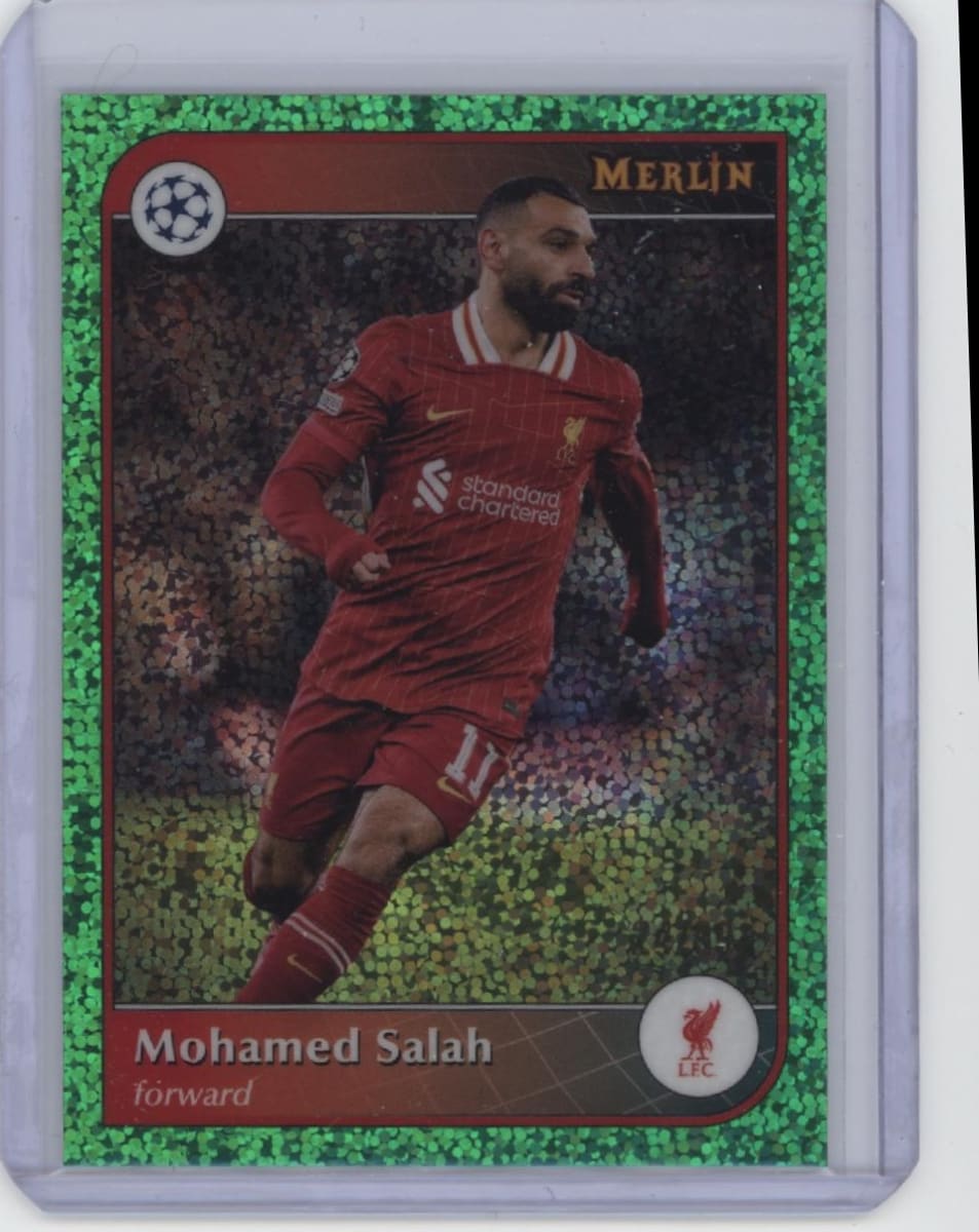 2021 Topps Stadium Club Chrome UEFA Champions League Mohamed Salah #11 Green