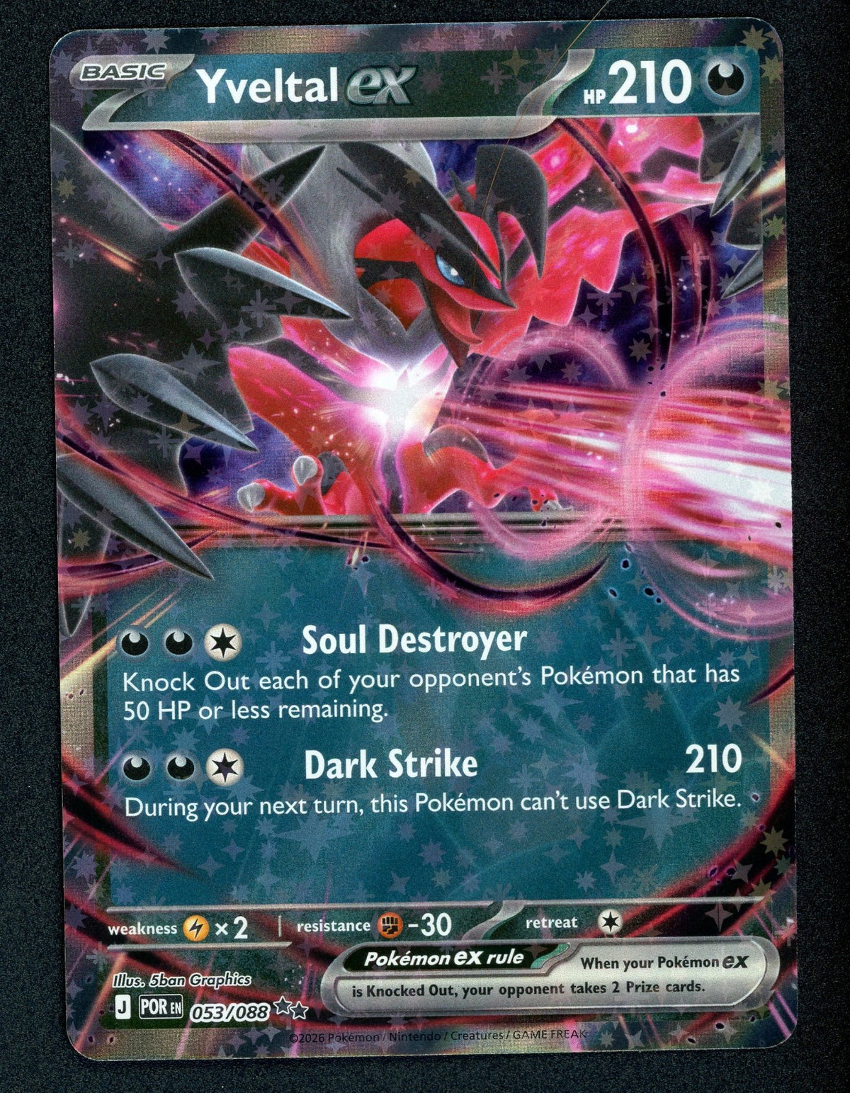 Yveltal ex 053/088 Me03: Perfect Order Holo