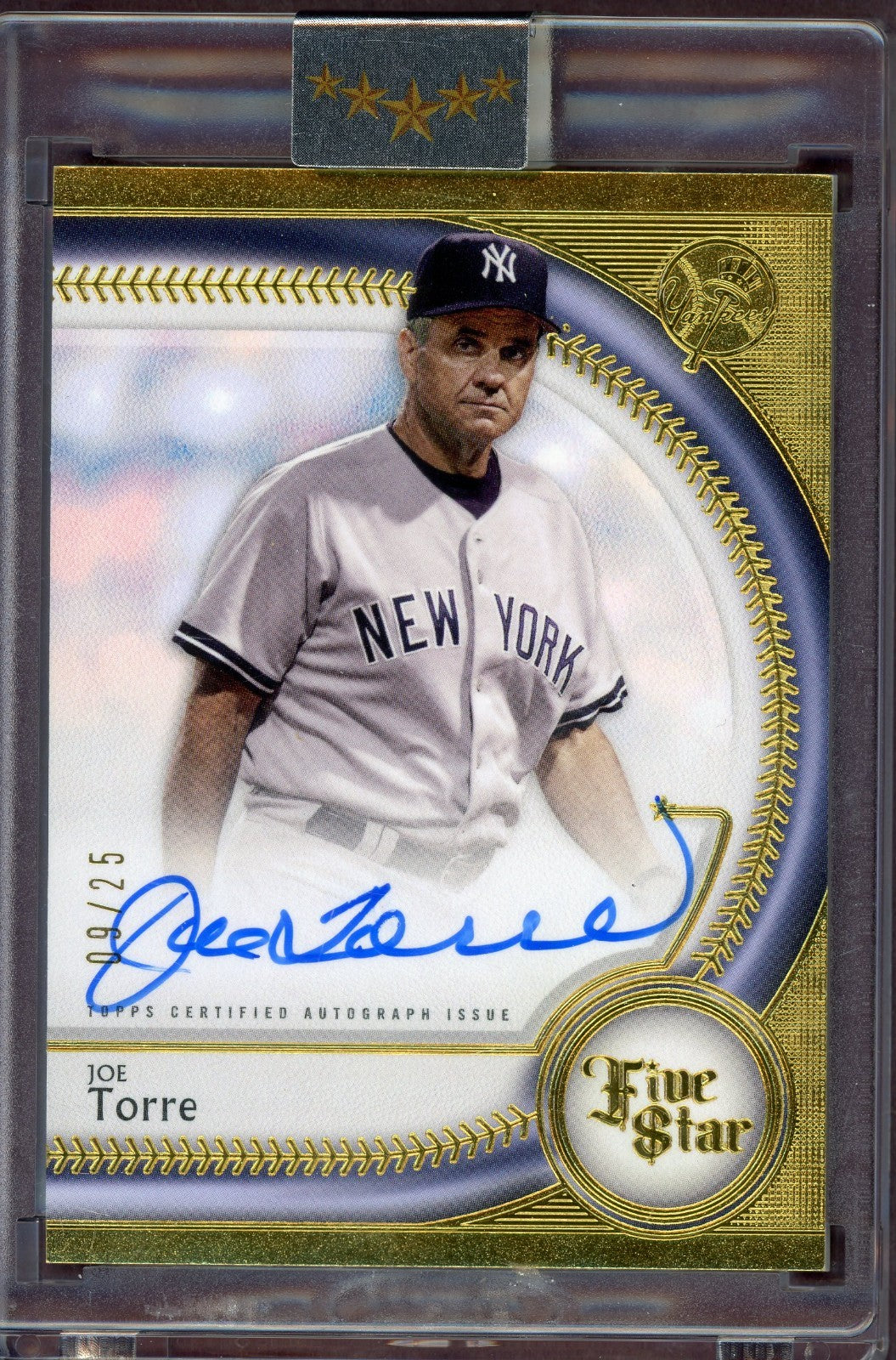 2025 Topps Five Star - Autographs Joe Torre #FSA-JT Blue /25 (AU)