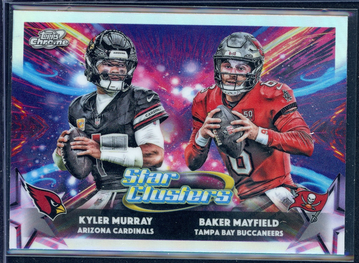 2025 Topps Chrome Cosmic Football Murray/Mayfield Star Clusters sc-4