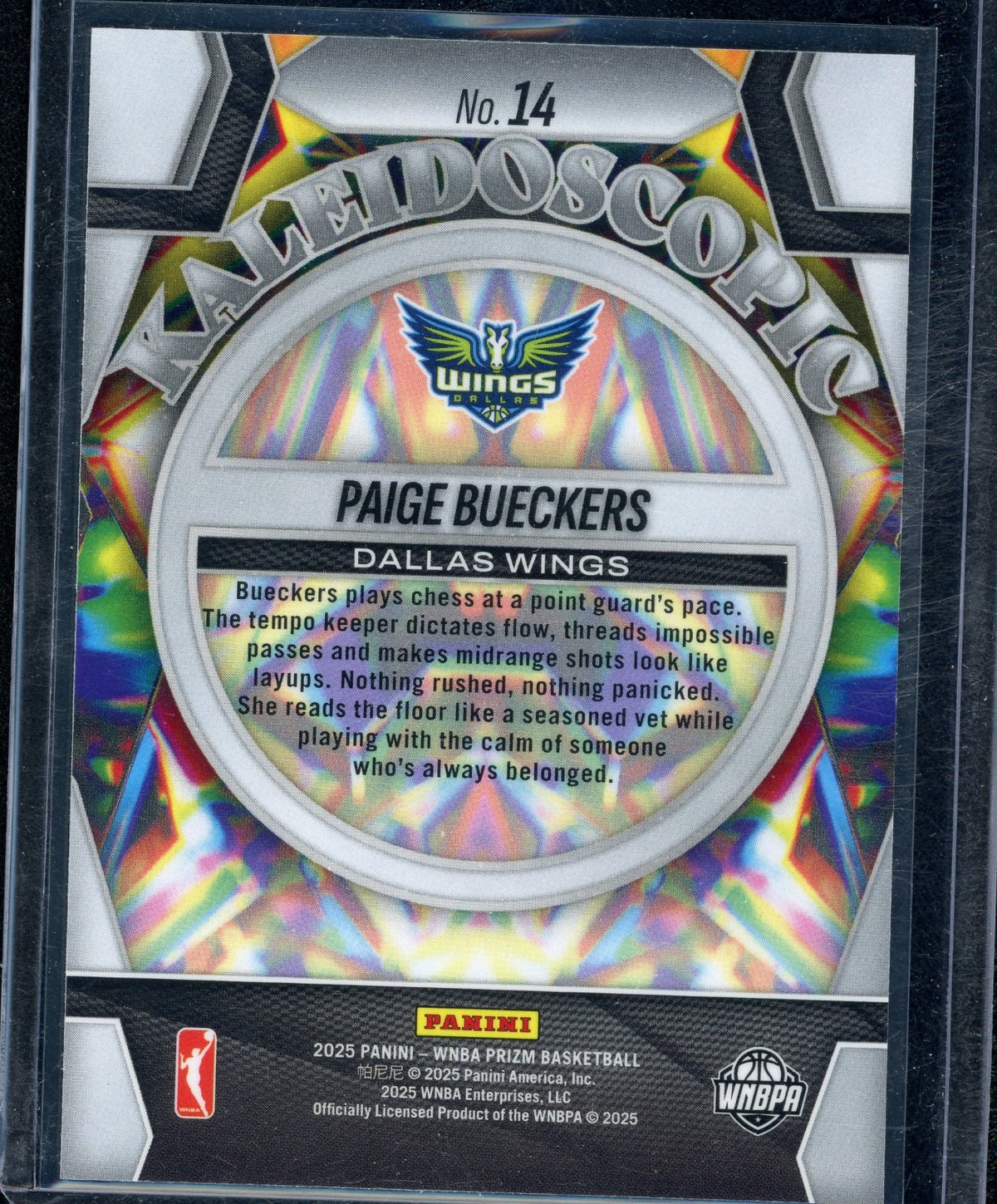 2025 Panini Prizm WNBA - Kaleidoscopic Paige Bueckers #14 (RC)