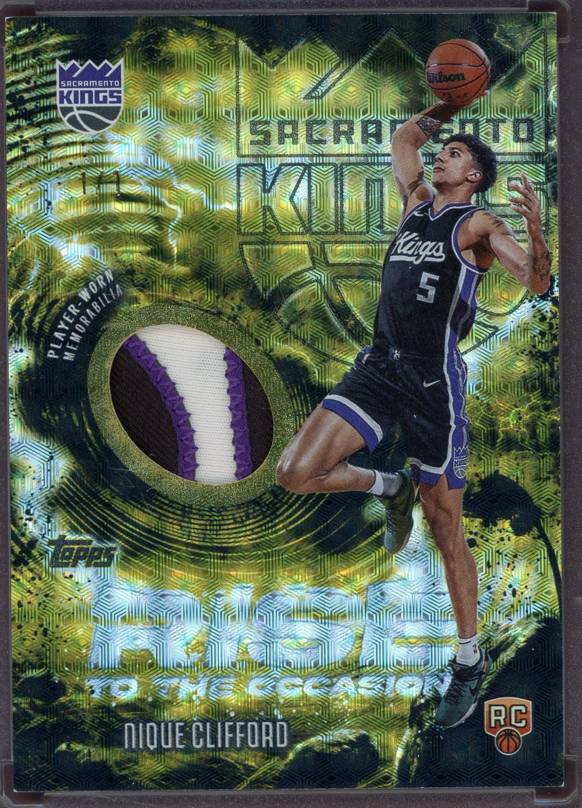 2025-26 Topps Basketball Superfractor Relic Gold #RTO-NQ Nique Clifford 1/1