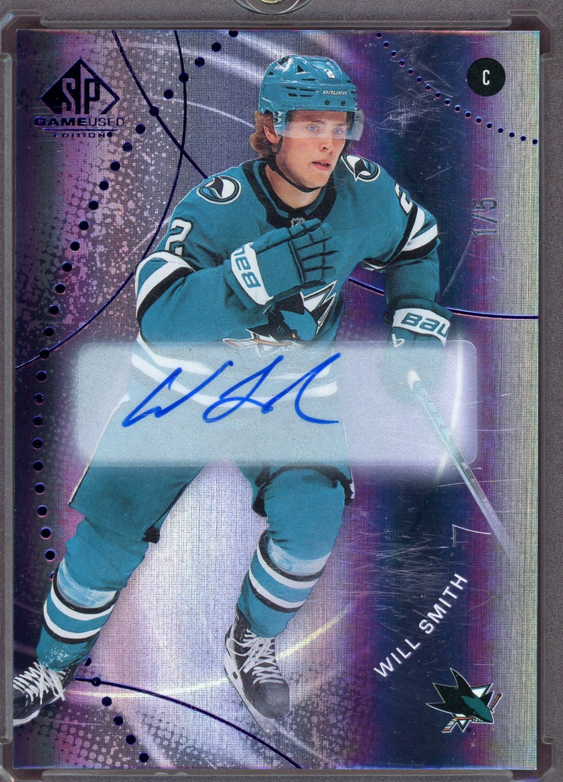 2025-26 Upper Deck Sp Game Used - Will Smith #66 Purple Autograph /5