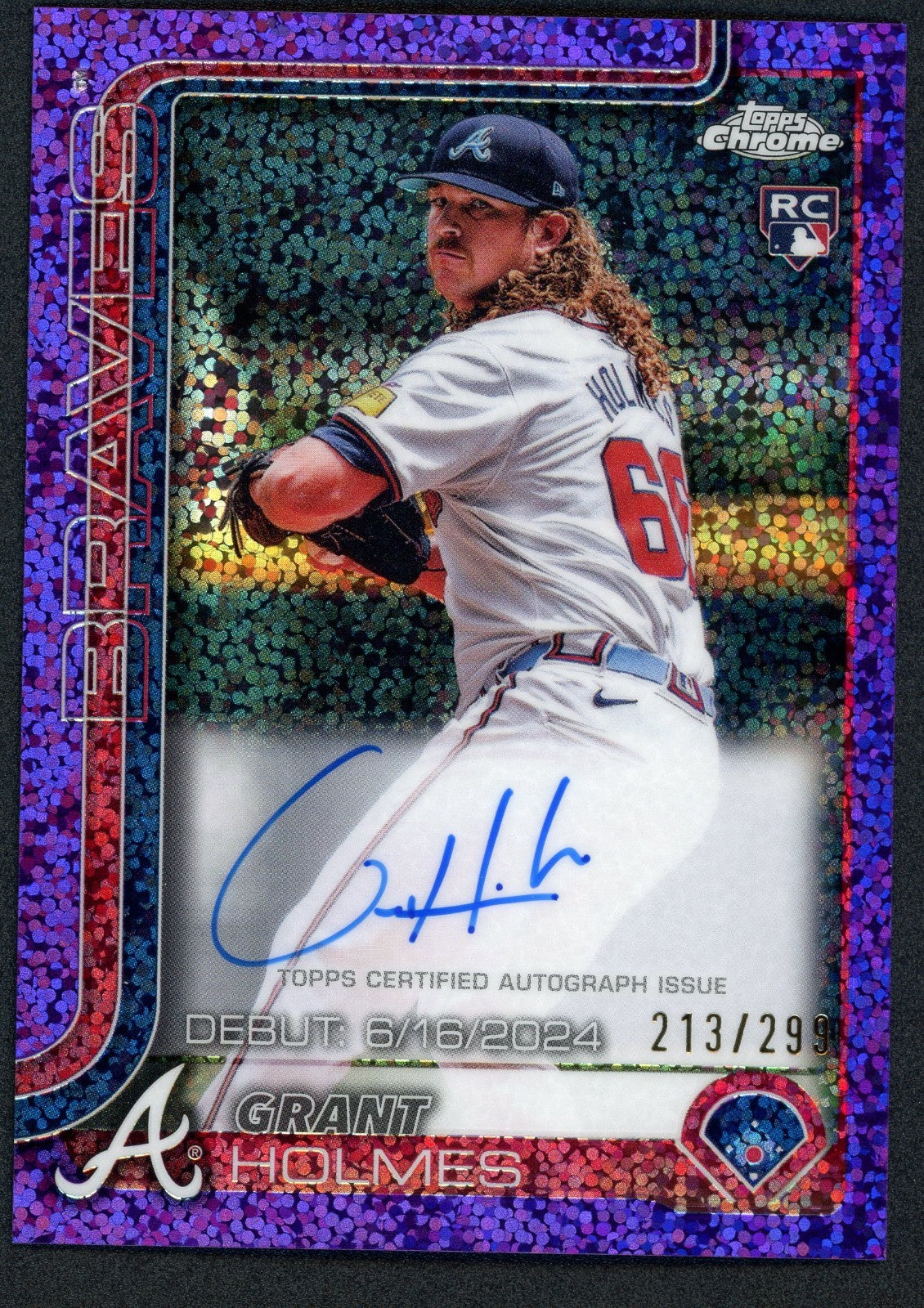 2025 Topps Chrome Update Series - Rookie Debut Autographs Grant Holmes #CRDA-GH